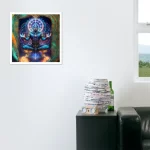 mystical buddah in an ancient portal ai art