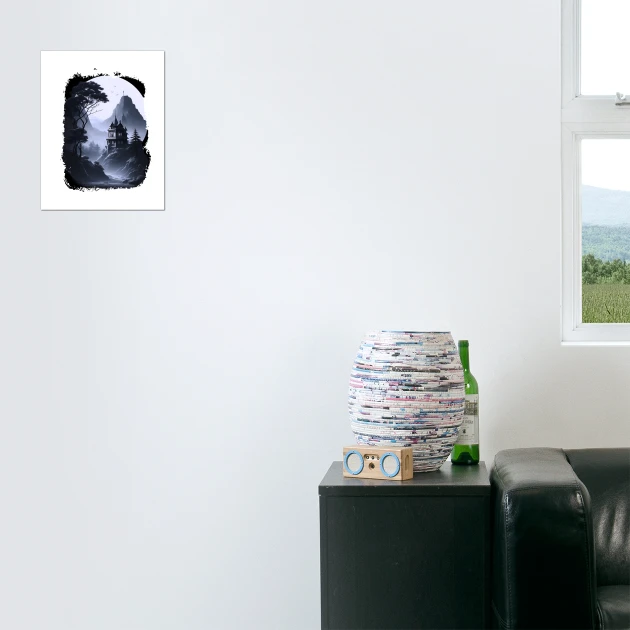the lonely castle ai art