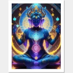 buddah woman meditation ai art