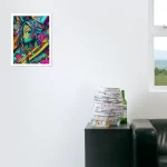 girl in urban wallstyle ai art
