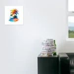 sunset watercolor ai art