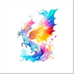 sea ddragon in watercolor style