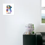 cute puppy in watercolor style ai art