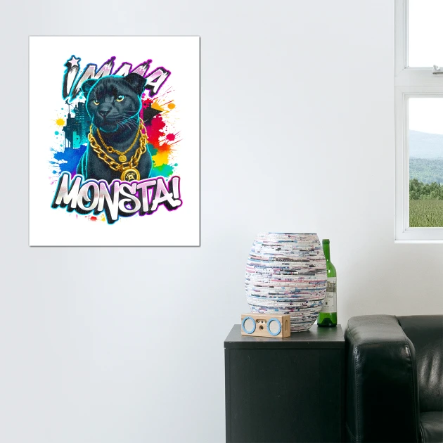 imma monsta! panther | whitee | by asarteon