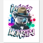 imma monsta! koala | whitee | by asarteon