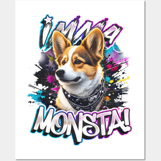 imma monsta! corgi | whitee | by asarteon